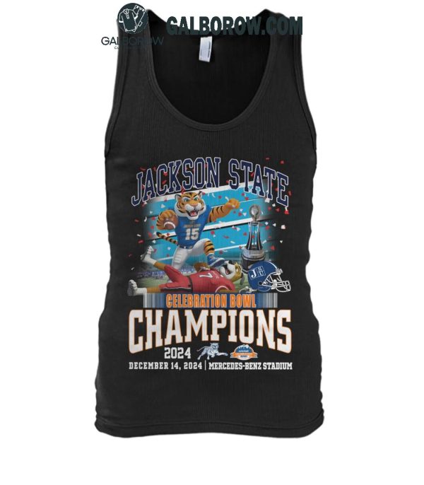 Jackson State Jaguars Celebration Bowls Champions 2024 Celebrating T-Shirt