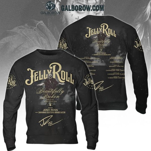 Jelly Roll The Beautifully Broken Great Northern Tour 2025 Hoodie T-Shirt