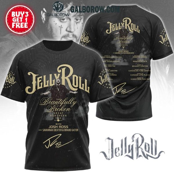 Jelly Roll The Beautifully Broken Great Northern Tour 2025 Hoodie T-Shirt