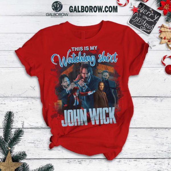 John Wick Christmas This Is My Watching Shirt Fleece Pajamas Set