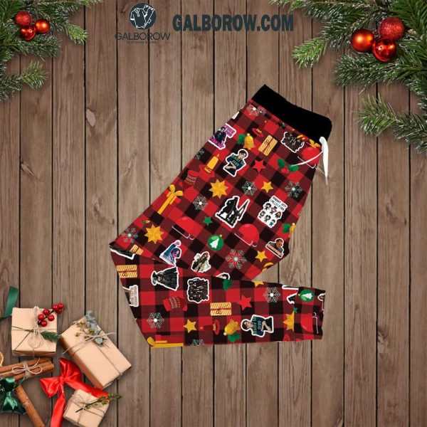 Johnny Depp Dear Santa Just Bring Him For Christmas Fleece Pajamas Set