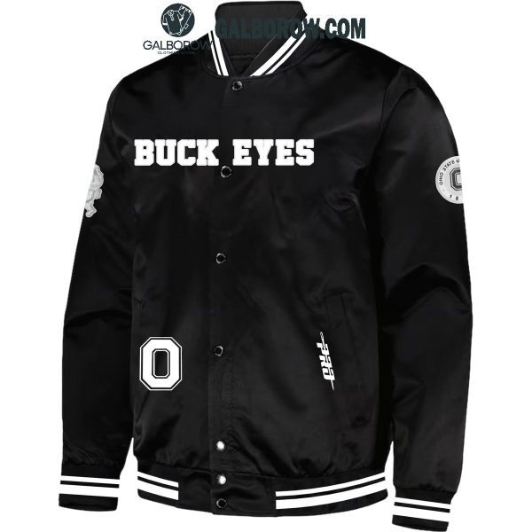 Justin Fields Ohio State Football Black Baseball Jacket