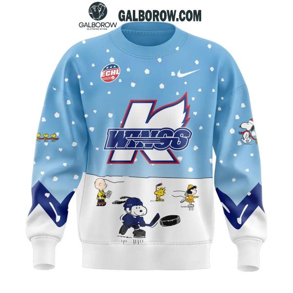 Kalamazoo Wings 2024 Winter Snoopy Holidays Peanuts Sweatshirt Hoodie T-Shirt