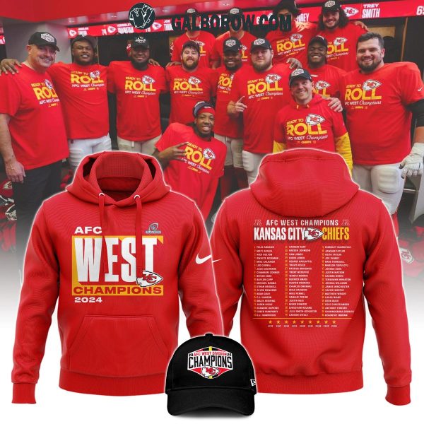 Kansas City Chiefs 2024 AFC West Champions Let’s Celebrate Hoodie T-Shirt