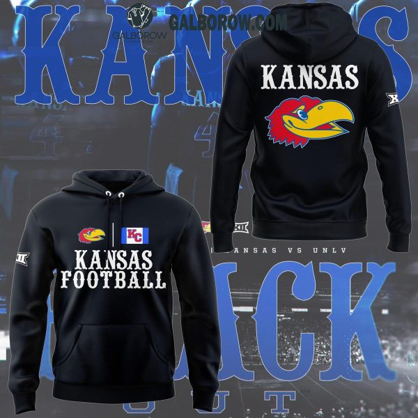 Kansas Jayhawks Kansas Football Celebrating New Season 2024 Hoodie T-Shirt Black