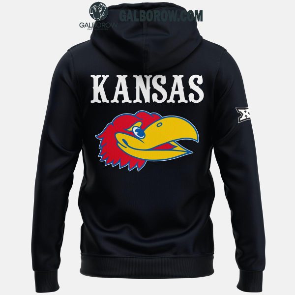 Kansas Jayhawks Kansas Football Celebrating New Season 2024 Hoodie T-Shirt Black