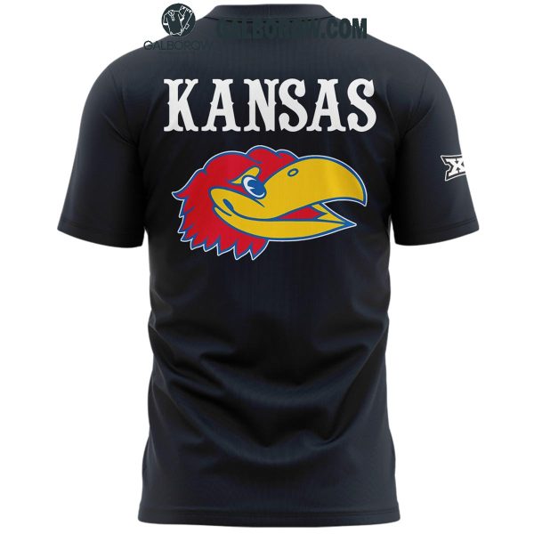 Kansas Jayhawks Kansas Football Celebrating New Season 2024 Hoodie T-Shirt Black