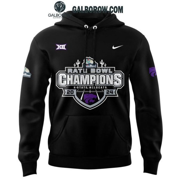 Kansas State Wildcats Football 2024 Rate Bowl Champions Hoodie T Shirt