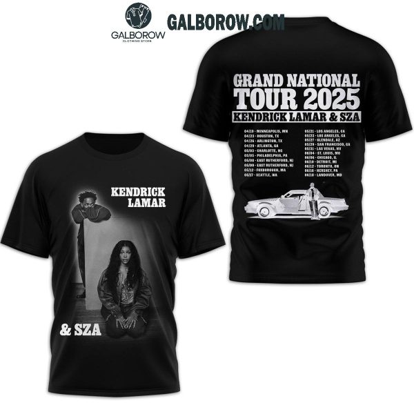 Kendrick Lamar And SZA Ready For 2025 Grand National Tour Hoodie T-Shirt