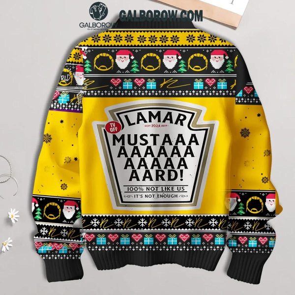 Kendrick Lamar Mustard It’s Not Enough Christmas Ugly Sweater