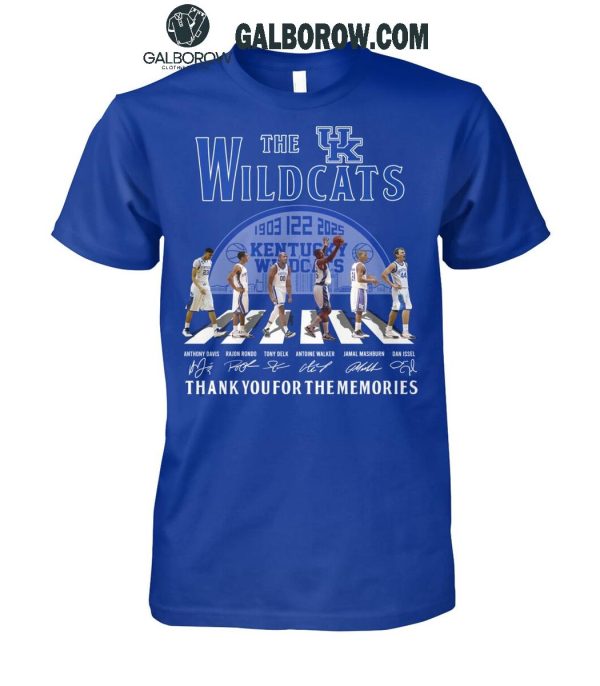 Kentucky Wildcats 122 Years Of The Wildcats Legends 1903-2025 T-Shirt