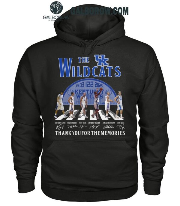 Kentucky Wildcats 122 Years Of The Wildcats Legends 1903-2025 T-Shirt