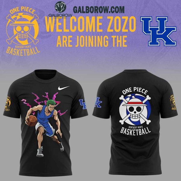 Kentucky Wildcats Men’s Basketball Welcome Zoro One Piece 2025 Hoodie T-Shirt