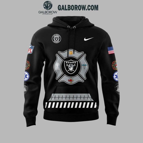 Las Vegas Raiders Honoring 2024 Firefighter Appreciation Night Hoodie T-Shirt