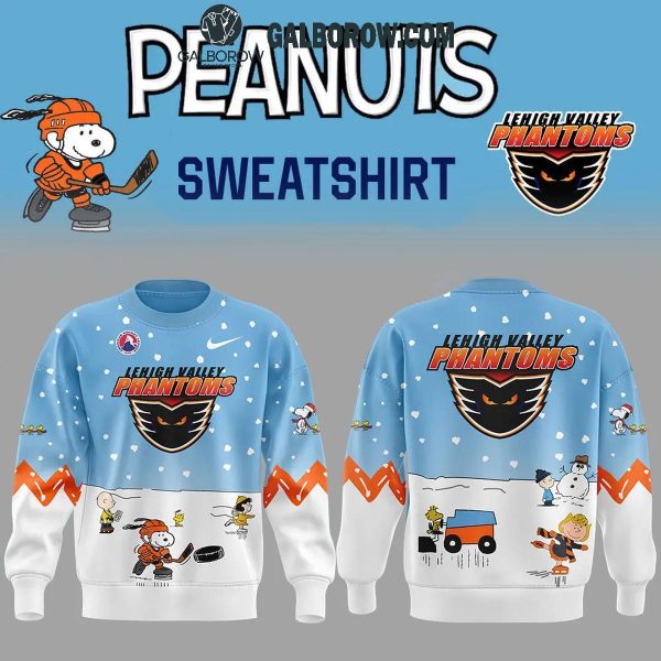 Lehigh Valley Phantoms Snoopy Hockey Time Peanuts Holidays Hoodie T-Shirt