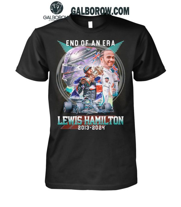 Lewis Hamilton 2013-2024 End Of An Era Ferrari Formula 1 Team T-Shirt