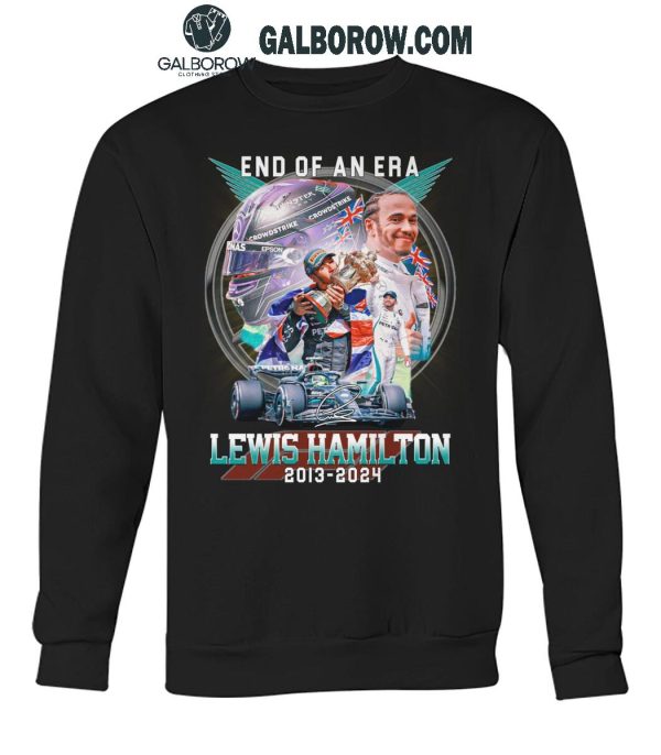 Lewis Hamilton 2013-2024 End Of An Era Ferrari Formula 1 Team T-Shirt