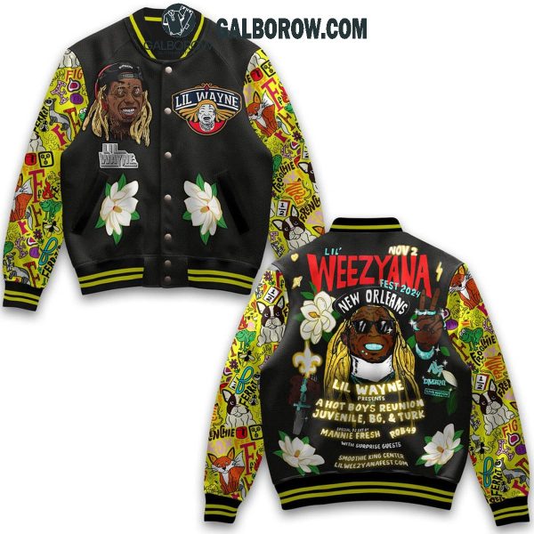 Lil Wayne Lil’ Weezyana Fest 2024 New Orleans Baseball Jacket