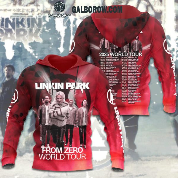 Linkin Park From Zero World Tour Celebration Red Hoodie T-Shirt