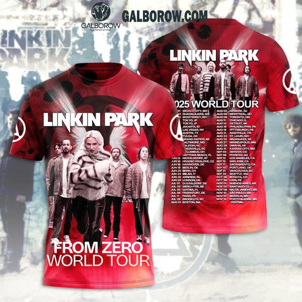 Linkin Park From Zero World Tour Celebration Red Hoodie T-Shirt