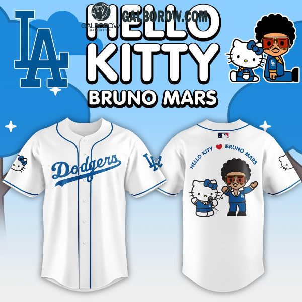 Los Angeles Dodgers Cheers Hello Kitty Bruno Mars New Season Baseball Jersey