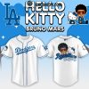 Los Angeles Dodgers Bruno Mars Hello Kitty Collab Baseball Jersey