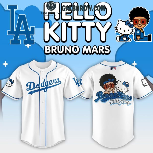 Los Angeles Dodgers Hello Kitty Bruno Mars New Season 2025 Baseball Jersey