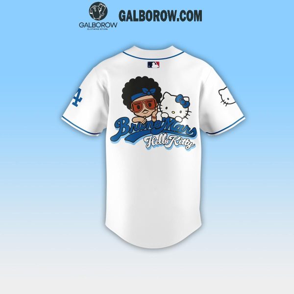 Los Angeles Dodgers Hello Kitty Bruno Mars New Season 2025 Baseball Jersey