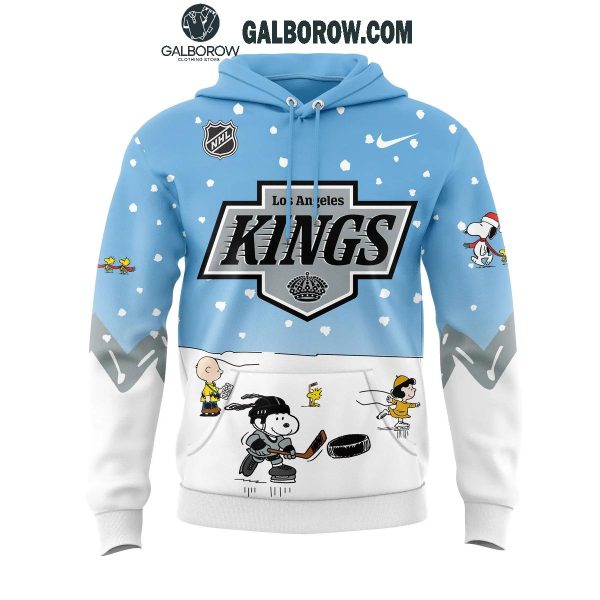 Los Angeles Kings Cheerful Christmas Of Peanuts Friends 2024 Hoodie T-Shirt