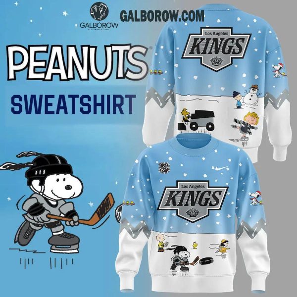 Los Angeles Kings Cheerful Christmas Of Peanuts Friends 2024 Hoodie T-Shirt