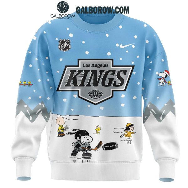 Los Angeles Kings Cheerful Christmas Of Peanuts Friends 2024 Hoodie T-Shirt