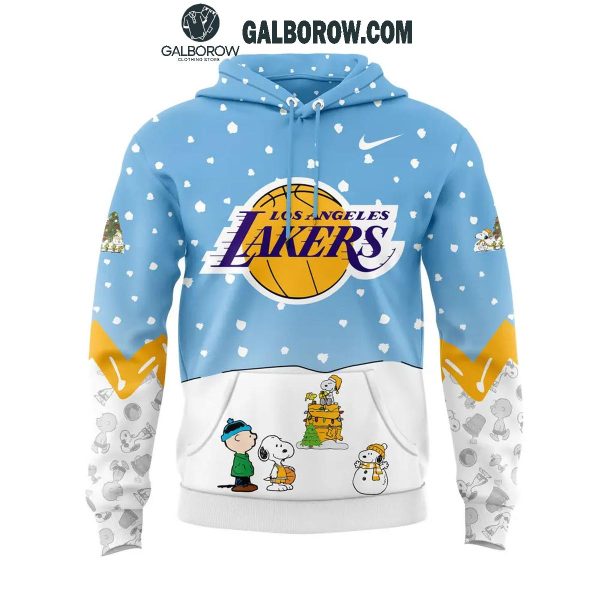 Los Angeles Lakers Peanuts Snoopy Christmas Days NBA 2024 Hoodie T-Shirt