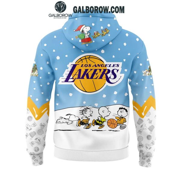 Los Angeles Lakers Peanuts Snoopy Christmas Days NBA 2024 Hoodie T-Shirt