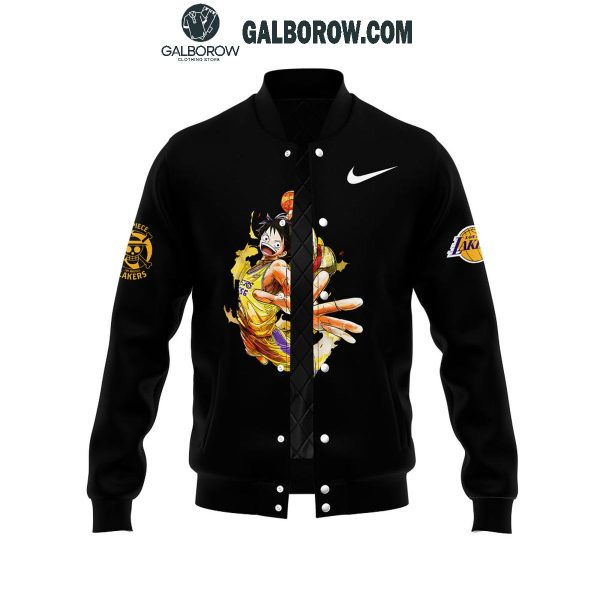 Los Angeles Lakers x One Piece Game Night Collab Baseball Jacket