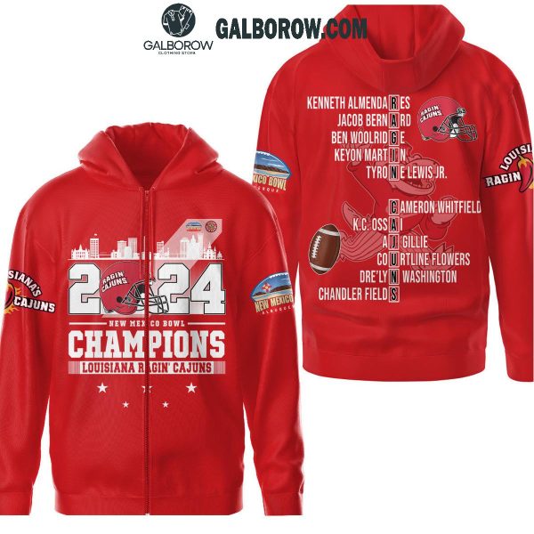 Lousiana Ragin’ Cajuns New Mexico 2025 Bowl The Champs Hoodie T-Shirt