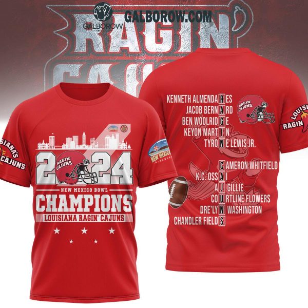 Lousiana Ragin’ Cajuns New Mexico 2025 Bowl The Champs Hoodie T-Shirt