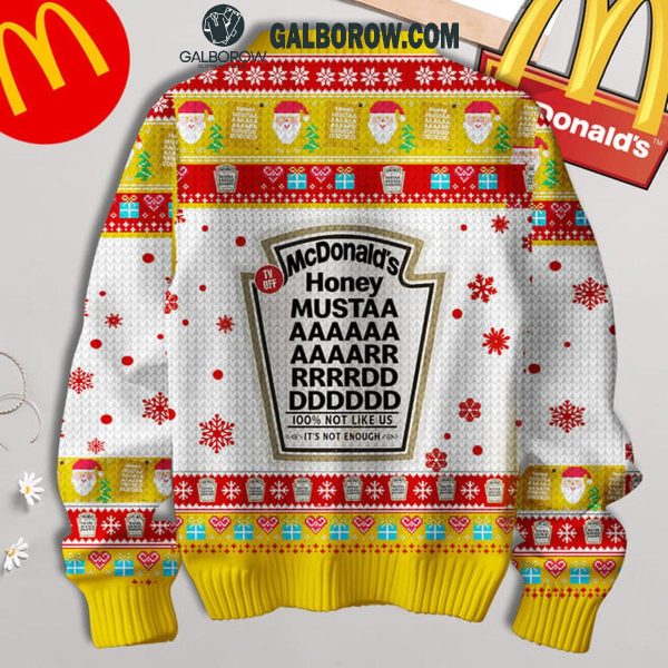 McDonald’s Honey Mustard For My Big Mac Christmas Ugly Sweater