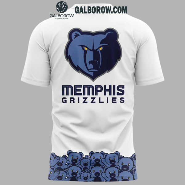 Memphis Grizzlies 2024 Teddy Toss Celebrating Basketball Game Hoodie T-Shirt