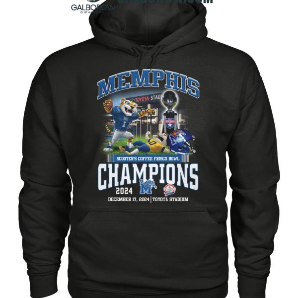 Memphis Tigers Celebration Football Frisco Bowl Champions 2024 T Shirt