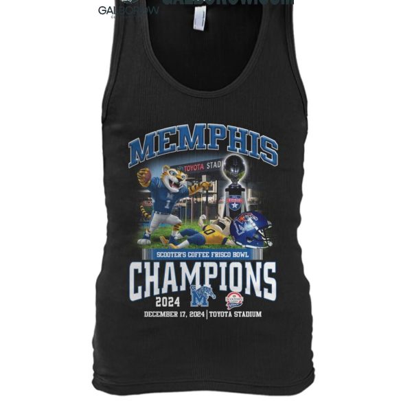 Memphis Tigers Celebration Football Frisco Bowl Champions 2024 T Shirt