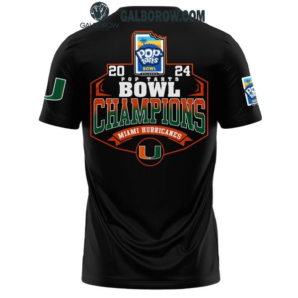 Miami Hurricanes Pop Tarts Bowl Champion 2024 Hoodie T Shirt