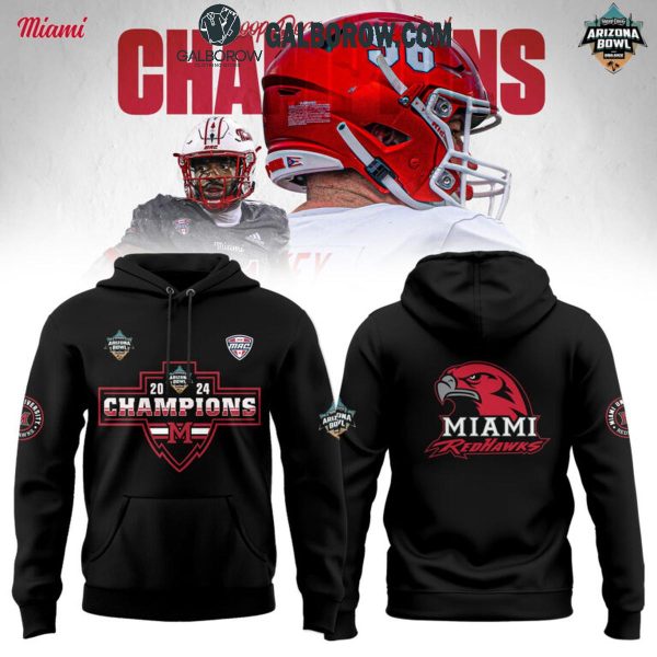 Miami RedHawks Football Celebrating Arizona Bowl 2024 Hoodie T-Shirt