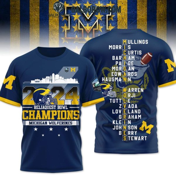 Michigan Wolverines Are The Reliaquest Bowl Champs 2024 Hoodie T-Shirt