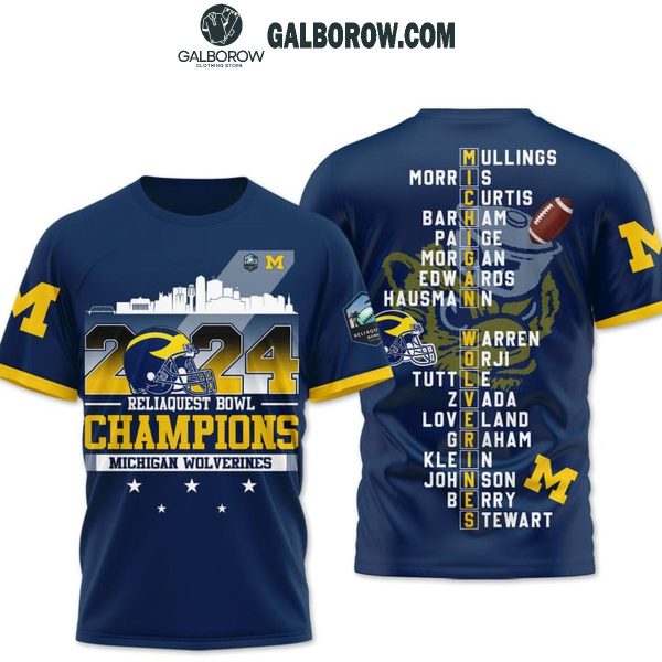 Michigan Wolverines Are The Reliaquest Bowl Champs 2024 Hoodie T-Shirt