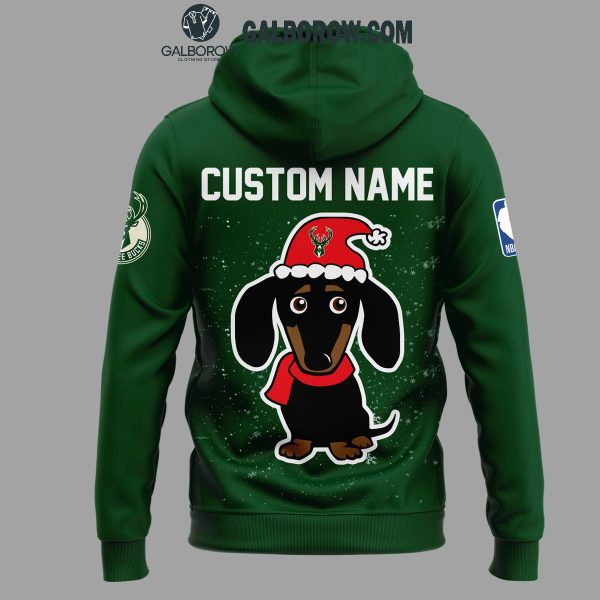 Milwaukee Bucks Dachshund Through the Snow 2024 Personalized Hoodie T-Shirt