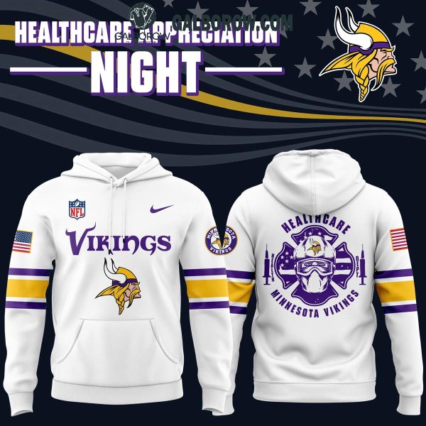 Minnesota Vikings 2024-2025 2024 Healthcare Appreciation Night Hoodie T-Shirt