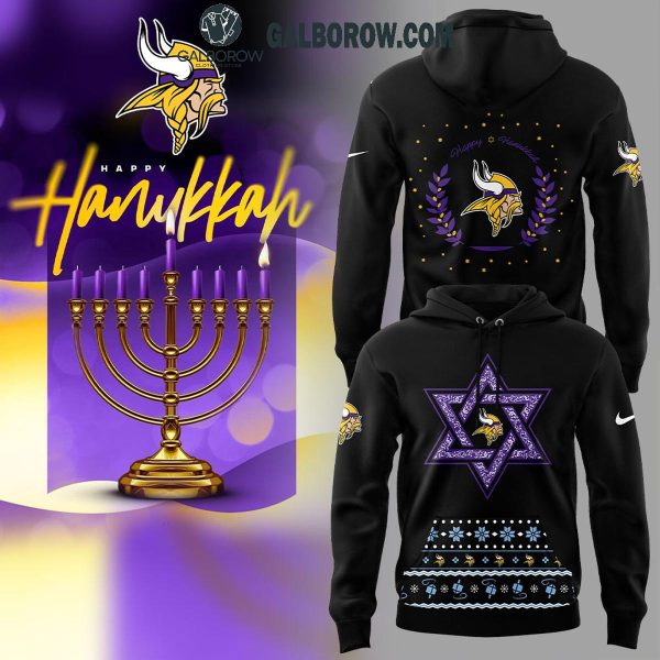 Minnesota Vikings Happy Hanukkah 2025 Glory Hoodie T-Shirt