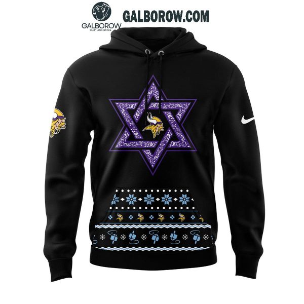 Minnesota Vikings Happy Hanukkah 2025 Glory Hoodie T-Shirt