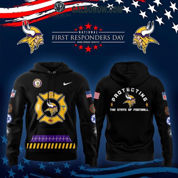 Minnesota Vikings Honoring 2024 Firefighter Appreciation Night Hoodie T-Shirt