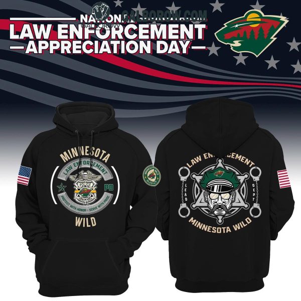 Minnesota Wild Celebration Of 2024 Law Enforcement Day Hoodie T-Shirt